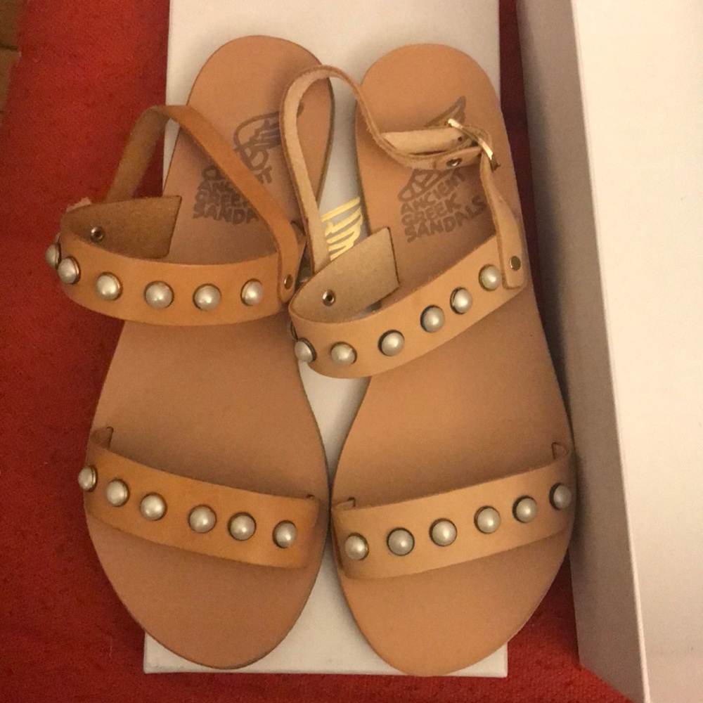 Ancient Greek Sandals Clio Pearls